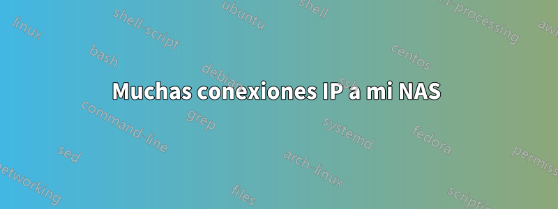 Muchas conexiones IP a mi NAS