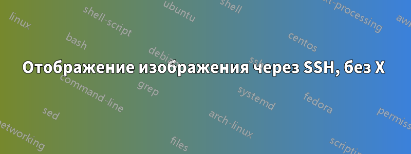 Отображение изображения через SSH, без X