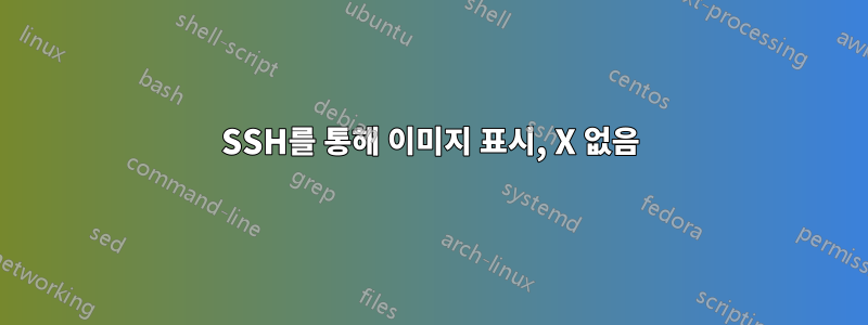 SSH를 통해 이미지 표시, X 없음
