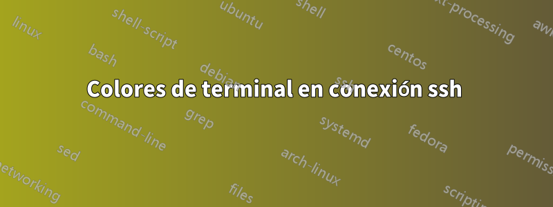 Colores de terminal en conexión ssh