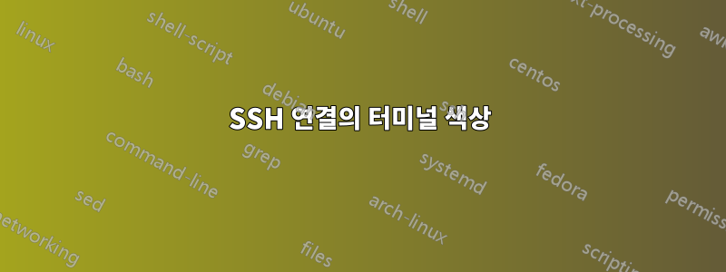 SSH 연결의 터미널 색상