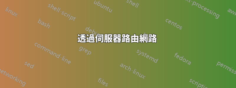 透過伺服器路由網路
