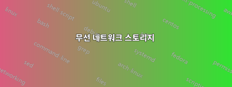 무선 네트워크 스토리지