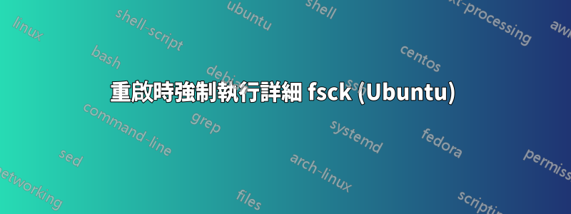 重啟時強制執行詳細 fsck (Ubuntu)