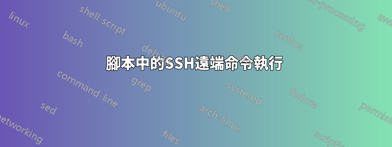 腳本中的SSH遠端命令執行