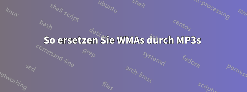 So ersetzen Sie WMAs durch MP3s