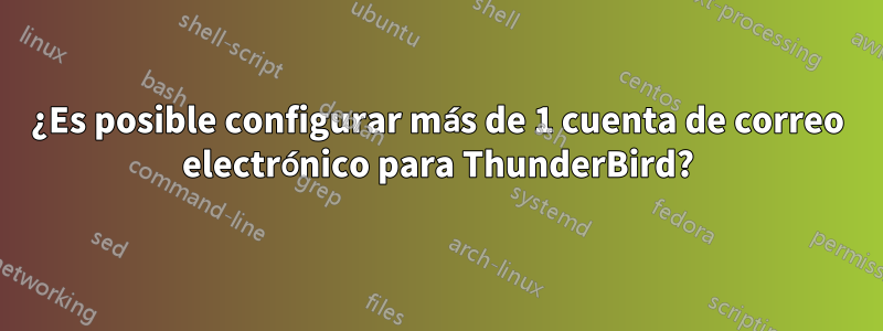 ¿Es posible configurar más de 1 cuenta de correo electrónico para ThunderBird?