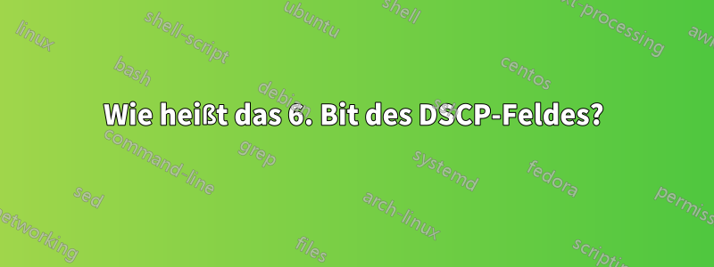 Wie heißt das 6. Bit des DSCP-Feldes?