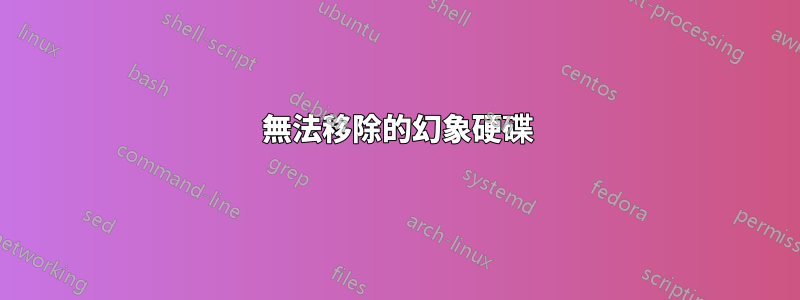 無法移除的幻象硬碟