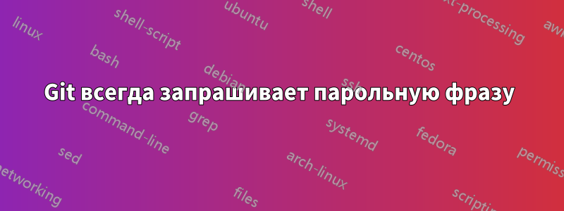 Git всегда запрашивает парольную фразу