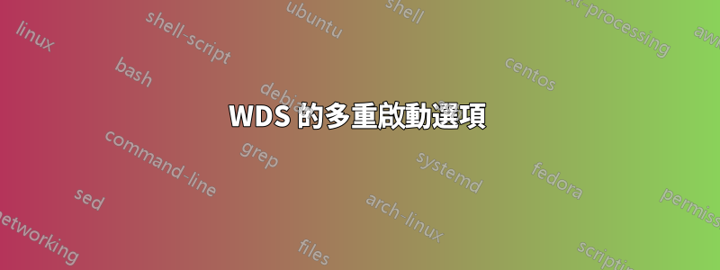 WDS 的多重啟動選項