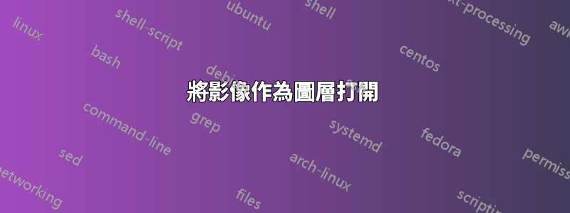 將影像作為圖層打開