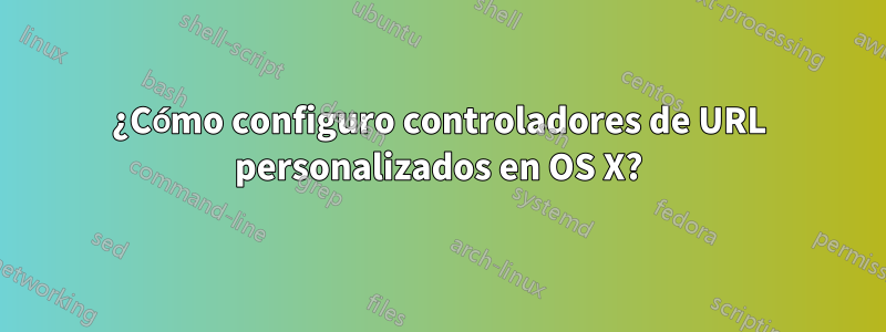 ¿Cómo configuro controladores de URL personalizados en OS X?