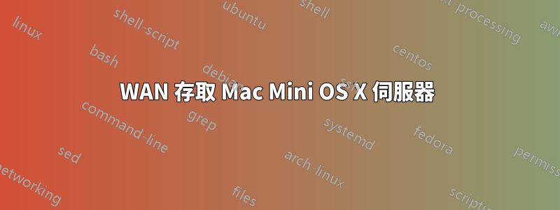WAN 存取 Mac Mini OS X 伺服器