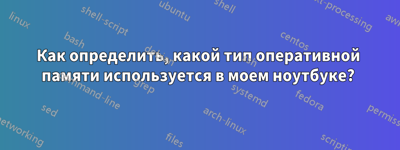 Как определить, какой тип оперативной памяти используется в моем ноутбуке?