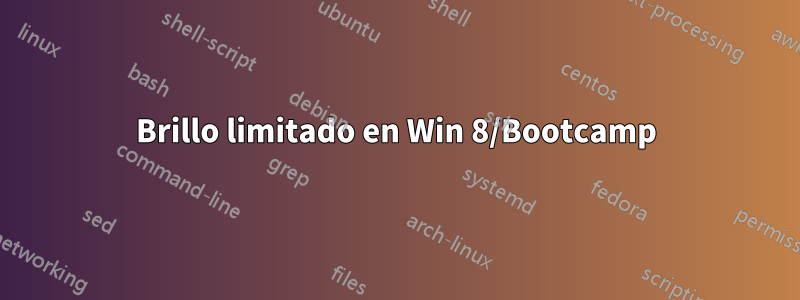 Brillo limitado en Win 8/Bootcamp