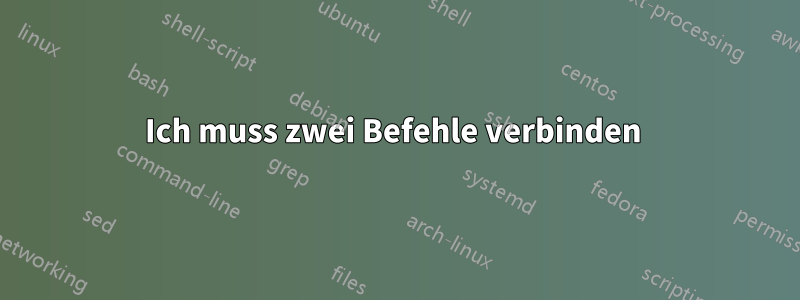 Ich muss zwei Befehle verbinden 
