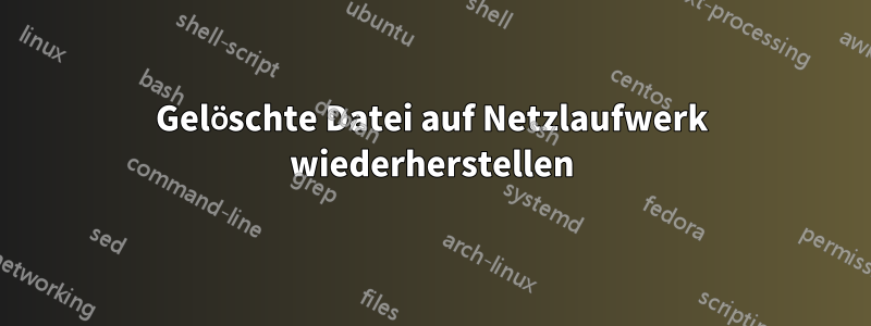 Gelöschte Datei auf Netzlaufwerk wiederherstellen