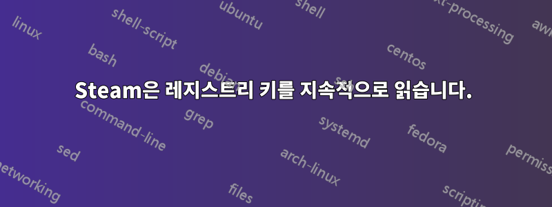 Steam은 레지스트리 키를 지속적으로 읽습니다.