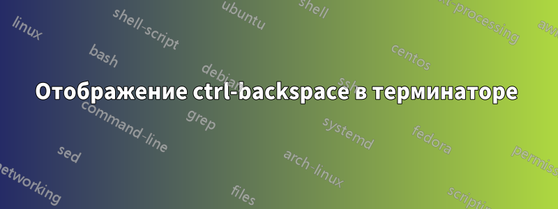 Отображение ctrl-backspace в терминаторе