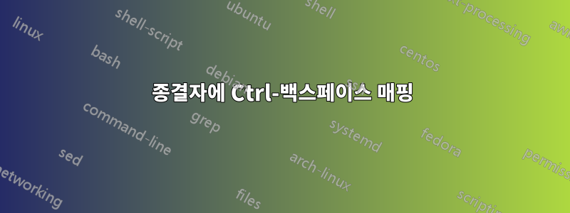 종결자에 Ctrl-백스페이스 매핑