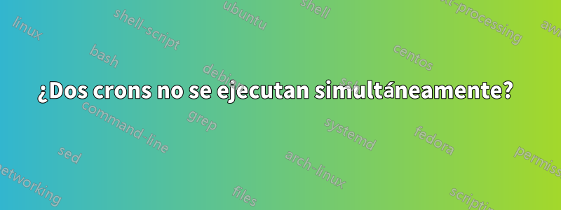 ¿Dos crons no se ejecutan simultáneamente? 