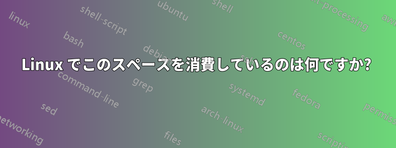 Linux でこのスペースを消費しているのは何ですか?