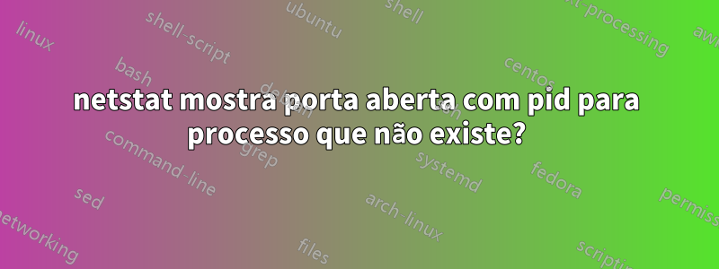 netstat mostra porta aberta com pid para processo que não existe?