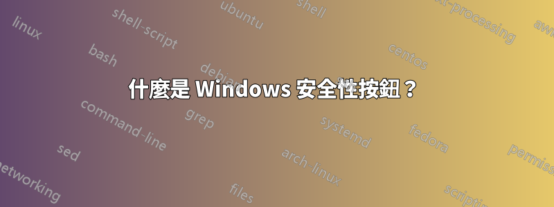 什麼是 Windows 安全性按鈕？