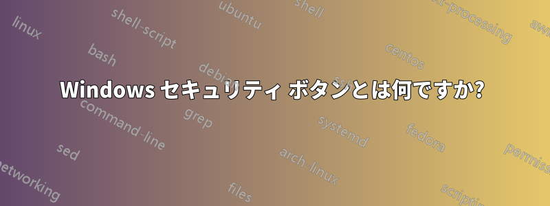 Windows セキュリティ ボタンとは何ですか?