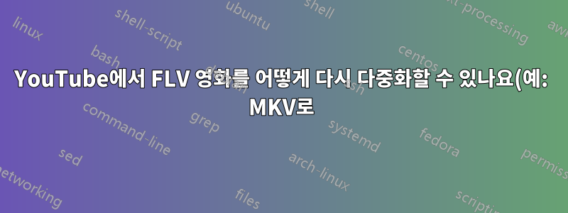 YouTube에서 FLV 영화를 어떻게 다시 다중화할 수 있나요(예: MKV로)?
