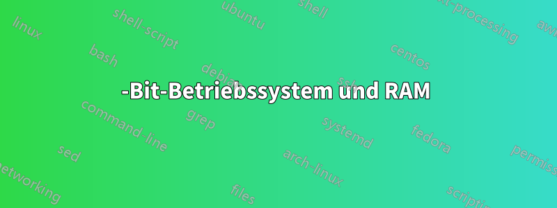 64-Bit-Betriebssystem und RAM