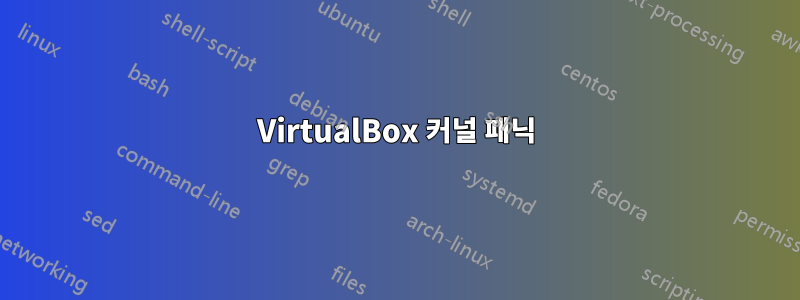 VirtualBox 커널 패닉