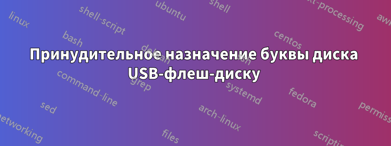 Принудительное назначение буквы диска USB-флеш-диску