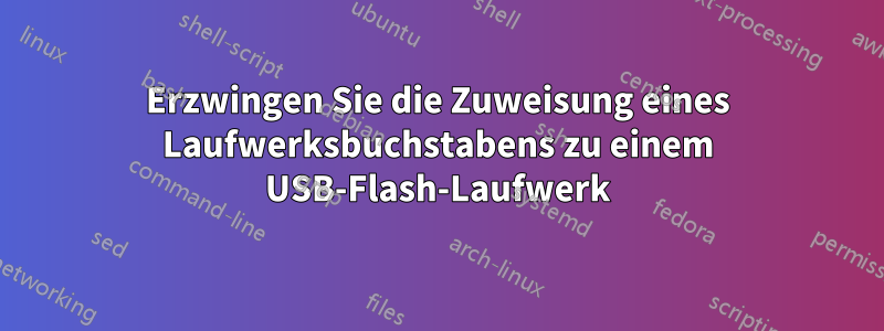 Erzwingen Sie die Zuweisung eines Laufwerksbuchstabens zu einem USB-Flash-Laufwerk