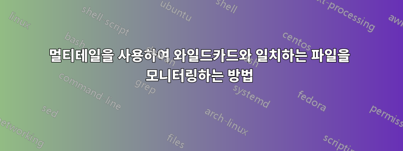 멀티테일을 사용하여 와일드카드와 일치하는 파일을 모니터링하는 방법