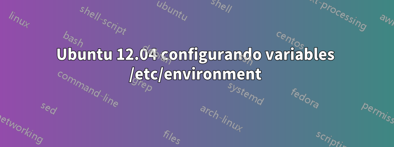 Ubuntu 12.04 configurando variables /etc/environment