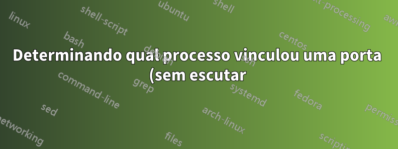 Determinando qual processo vinculou uma porta (sem escutar) no Windows