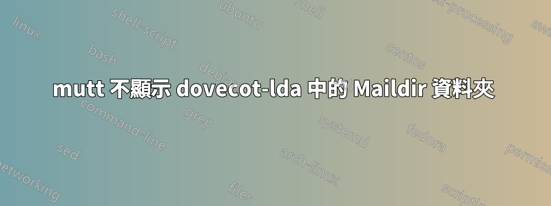 mutt 不顯示 dovecot-lda 中的 Maildir 資料夾