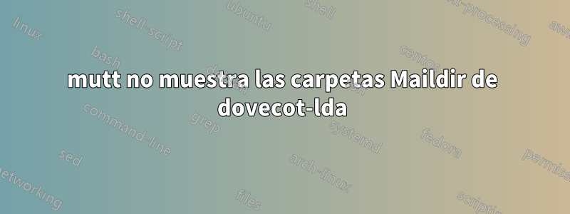 mutt no muestra las carpetas Maildir de dovecot-lda