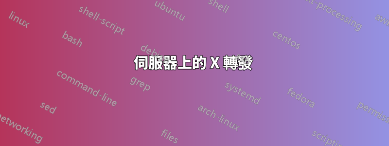 伺服器上的 X 轉發