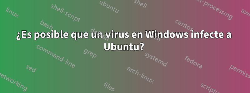 ¿Es posible que un virus en Windows infecte a Ubuntu?