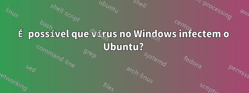 É possível que vírus no Windows infectem o Ubuntu?