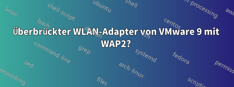 Überbrückter WLAN-Adapter von VMware 9 mit WAP2?