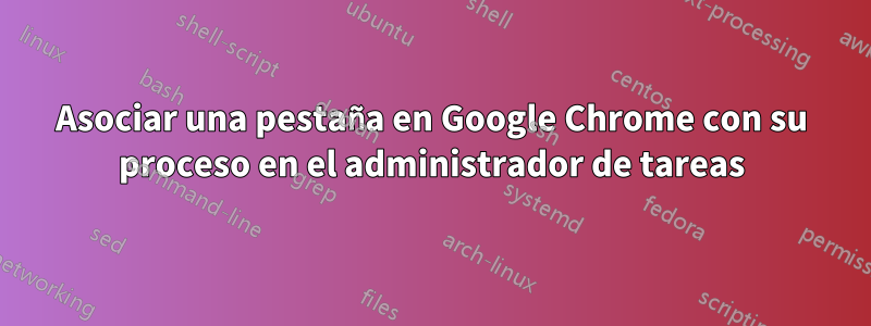 Asociar una pestaña en Google Chrome con su proceso en el administrador de tareas