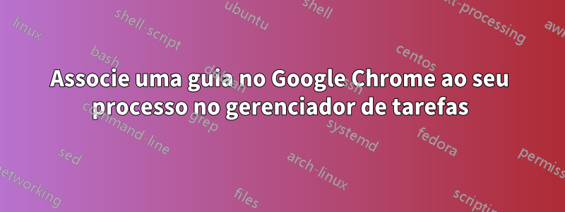 Associe uma guia no Google Chrome ao seu processo no gerenciador de tarefas