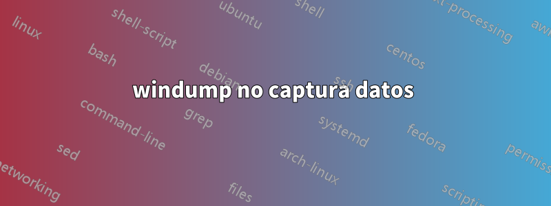 windump no captura datos