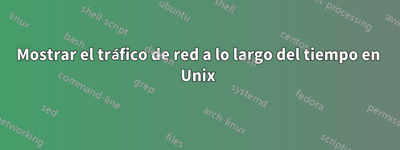 Mostrar el tráfico de red a lo largo del tiempo en Unix