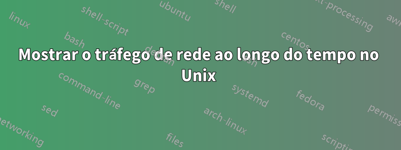 Mostrar o tráfego de rede ao longo do tempo no Unix