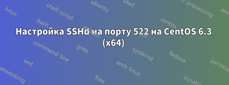 Настройка SSHd на порту 522 на CentOS 6.3 (x64)